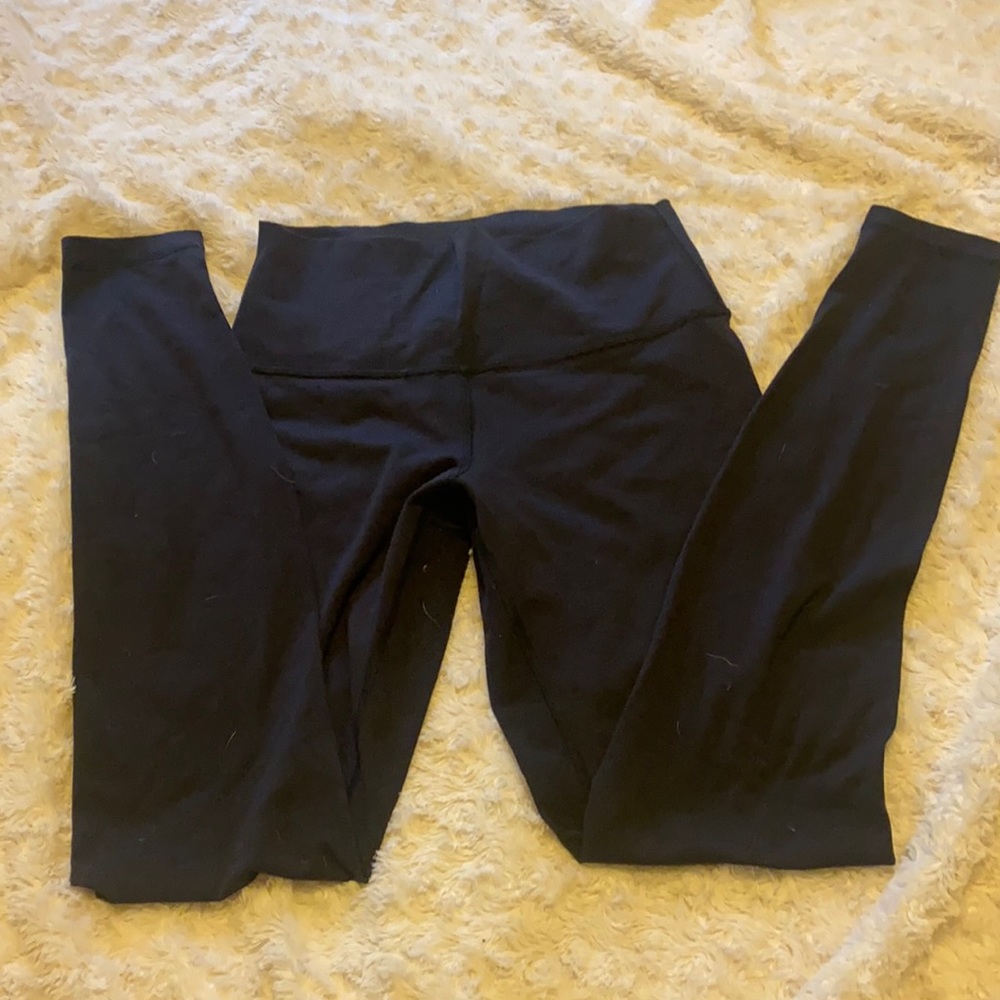 Black winter Lululemon leggings size 6